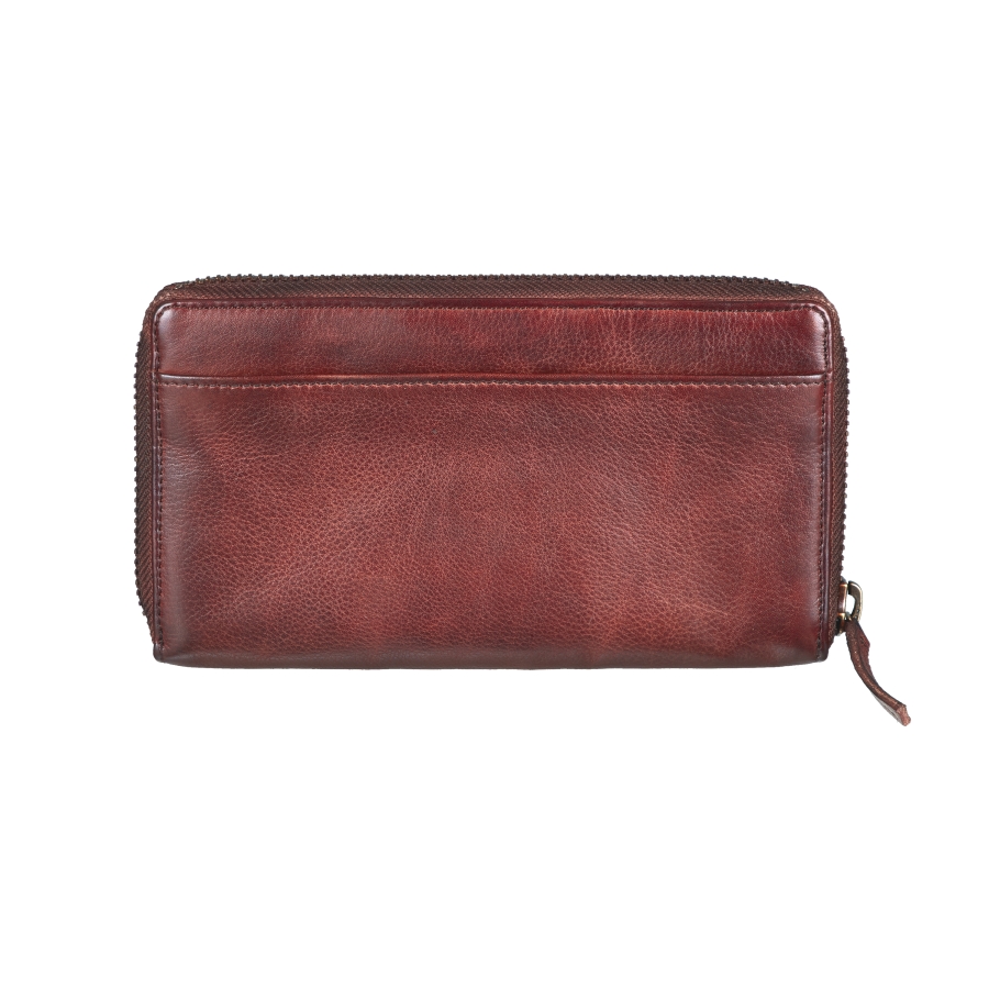 LARGE ZIP WALLET COGNAC Geldbörse